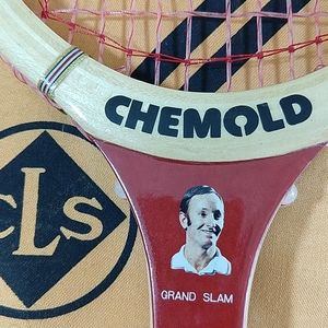 Chemold Rod Laver professional wood tennis racquet